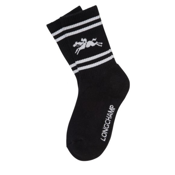 Longchamp |Socken Schwarz – Strick |Schwarz