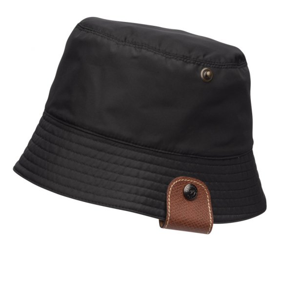 Longchamp |Wendbarer Fischerhut Schwarz/Papier – Technischer Taft |Schwarz/Mahagoni Longchamp |Wendbarer Fischerhut Schwarz/Papier – Technischer Taft |Schwarz/Mahagoni