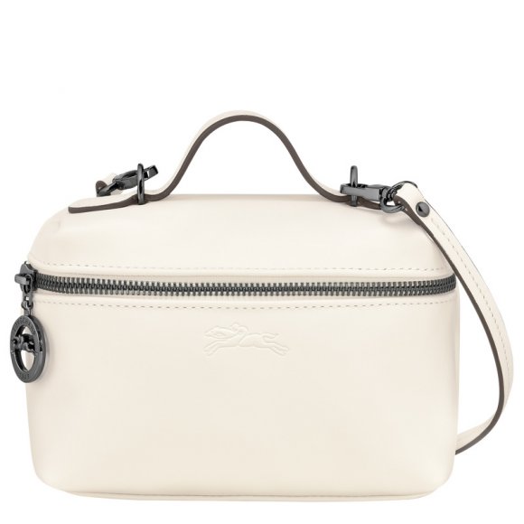 Longchamp |Le Pliage Xtra XS Vanity Ecru – Leder |Ecru