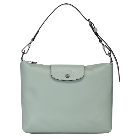 Longchamp |Le Pliage Xtra M Hobo-Tasche, Eisenkraut – Leder |Eisenkraut