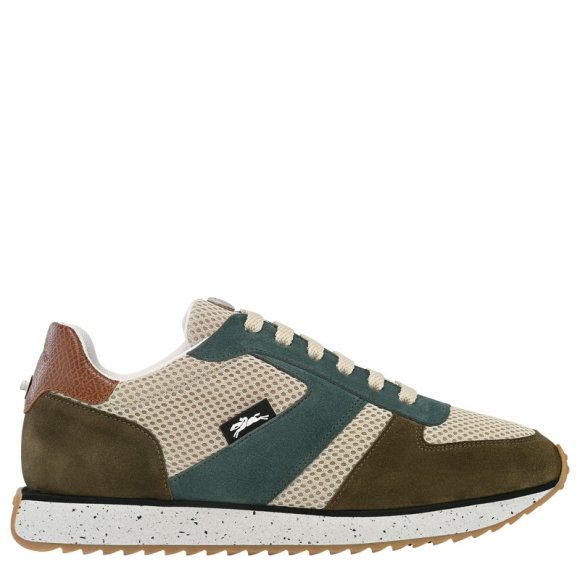 Longchamp |Le Pliage Grüne Sneakers Zeder - Leder |Zeder