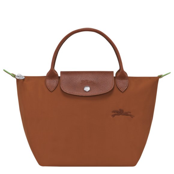 Longchamp |Le Pliage Green S Handtasche Cognac – Recyceltes Canvas |Cognac