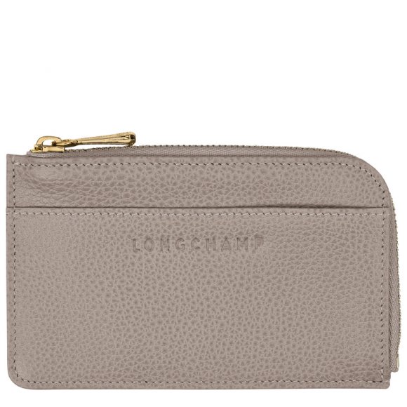 Longchamp |Le Foulonn Kartenetui Turteltaube – Leder |Turteltaube