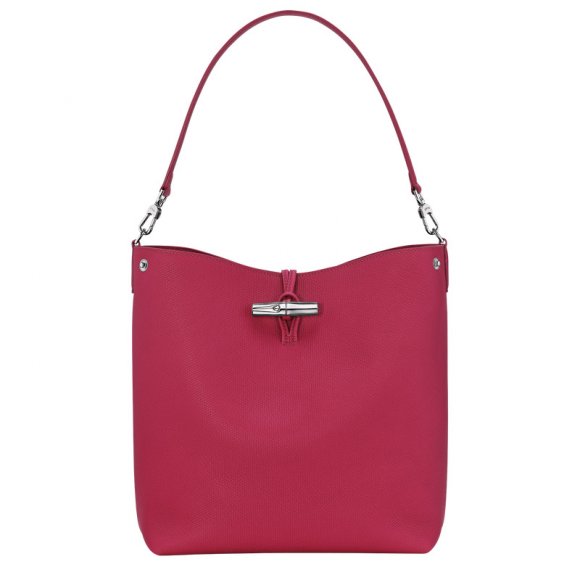 Longchamp |Le Roseau M Schultertasche, Beetroot – Leder |Rote Bete Longchamp |Le Roseau M Schultertasche, Beetroot – Leder |Rote Bete
