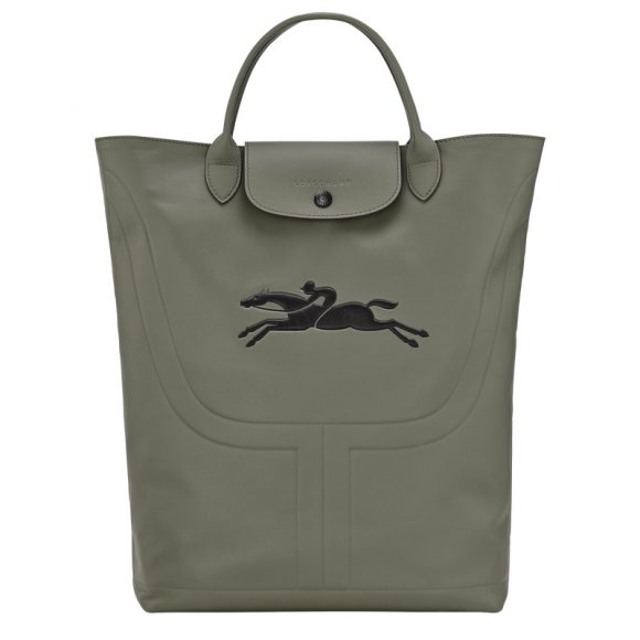 Longchamp |Le Pliage Xtra M Boots Tasche Khaki – Leder |Khaki