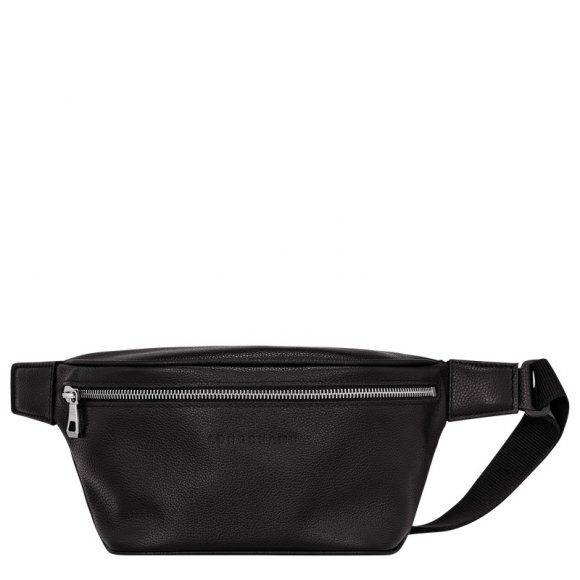 Longchamp |Le Foulonn M Gürteltasche Schwarz – Leder |Schwarz