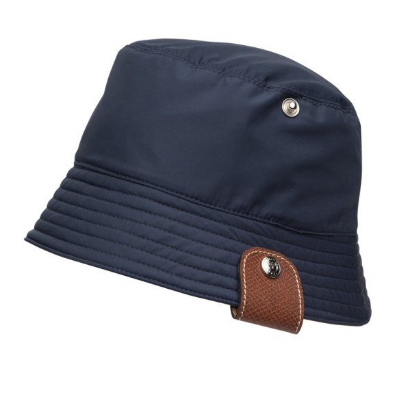 Longchamp |Wendbarer Fischerhut Marineblau/Artischocke – Technischer Taft |Marineblau/Artischocke Longchamp |Wendbarer Fischerhut Marineblau/Artischocke – Technischer Taft |Marineblau/Artischocke