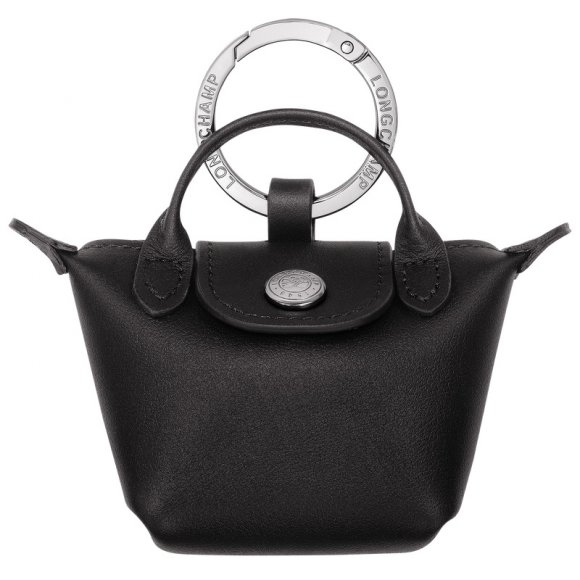 Longchamp |Le Pliage Xtra Airpods-Hülle Schwarz – Leder |Schwarz