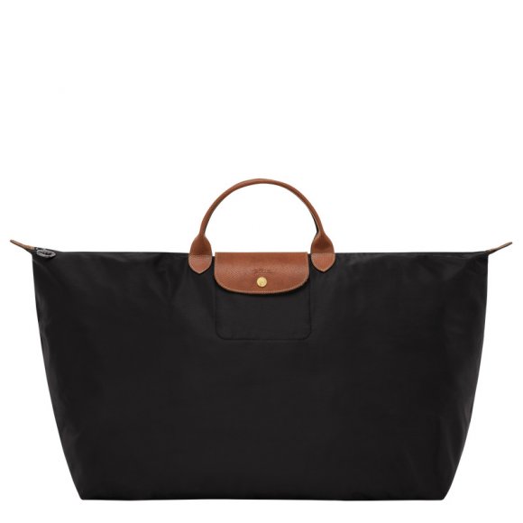Longchamp |Le Pliage Original XL Reisetasche Schwarz – Recyceltes Canvas |Schwarz