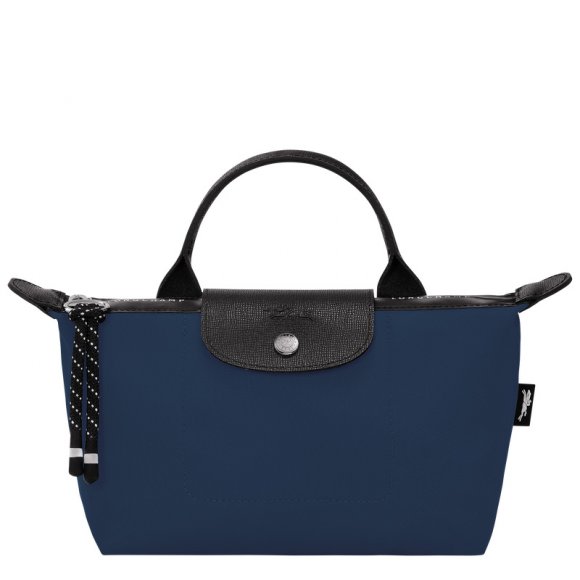 Longchamp |Le Pliage Energy Pouch Navy – Recyceltes Canvas |Marineblau