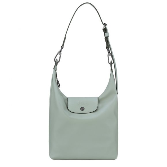 Longchamp |Le Pliage Xtra M Schultertasche Vervain – Leder |Eisenkraut