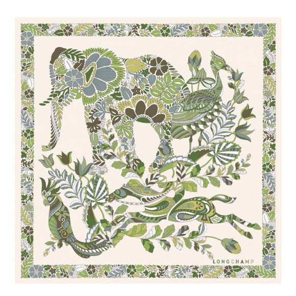 Longchamp |Fort Seidenschal 50 Laurel – SONSTIGES |Laurel