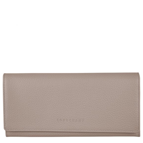 Longchamp |Le Foulonn Continental Geldbörse Turteltaube – Leder |Turteltaube