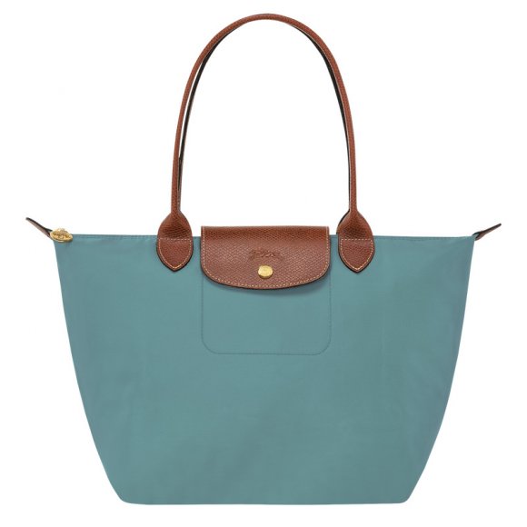 Longchamp |Le Pliage Original M Tragetasche Eukalyptus – Recyceltes Canvas |Eukalyptus