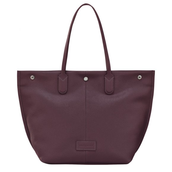 Longchamp |Essential L Tote Bag Aubergine – Leder |Aubergine