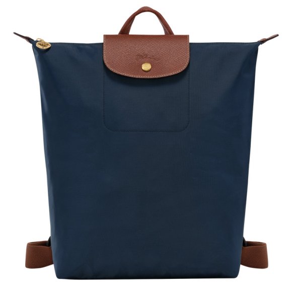 Longchamp |Le Pliage Original M Rucksack, Marineblau – Canvas |Marineblau