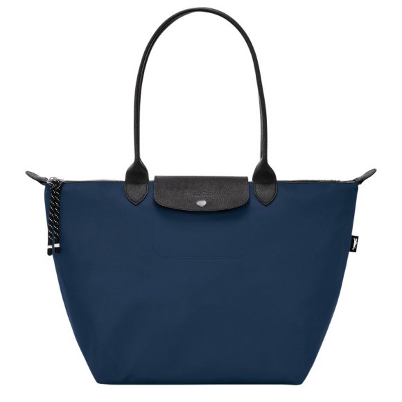 Longchamp |Le Pliage Energy L Tote Bag, Marineblau – Recyceltes Canvas |Marineblau