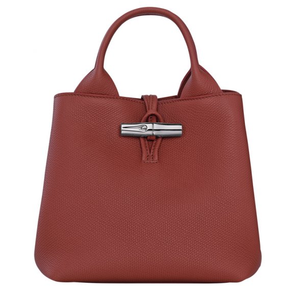 Longchamp |Le Roseau S Handtasche Kastanienbraun – Leder |Kastanienbraun