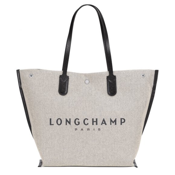 Longchamp |Essential L Tragetasche, Ecru – Canvas |Ecru
