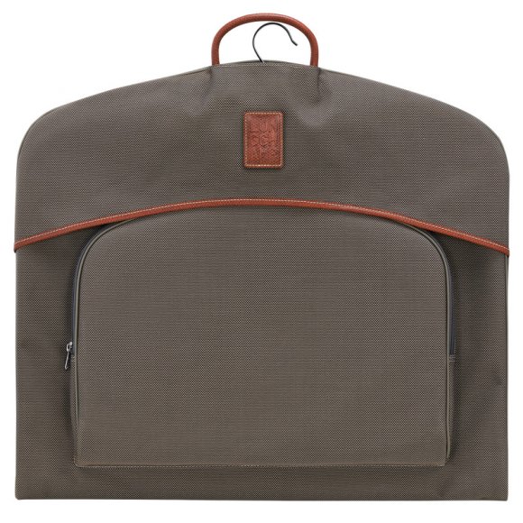 Longchamp |Boxford Kleidersack Braun – Recyceltes Canvas |Braun