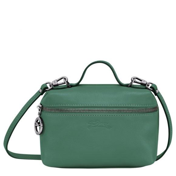 Longchamp |Le Pliage Xtra XS Vanity Sage – Leder |Salbeigrün