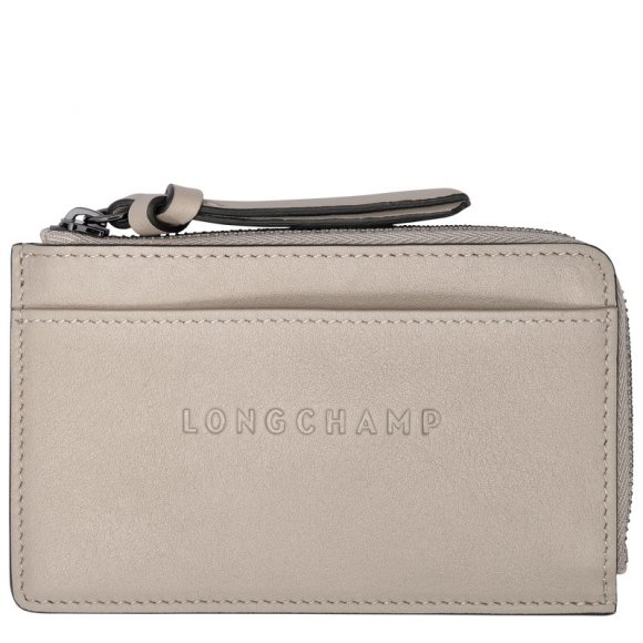 Longchamp |3D-Kartenetui Clay – Leder |Tonfarbe
