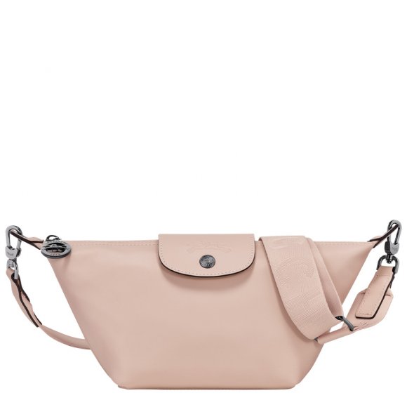 Longchamp |Le Pliage Xtra XS Umhängetasche Nude – Leder |Nude