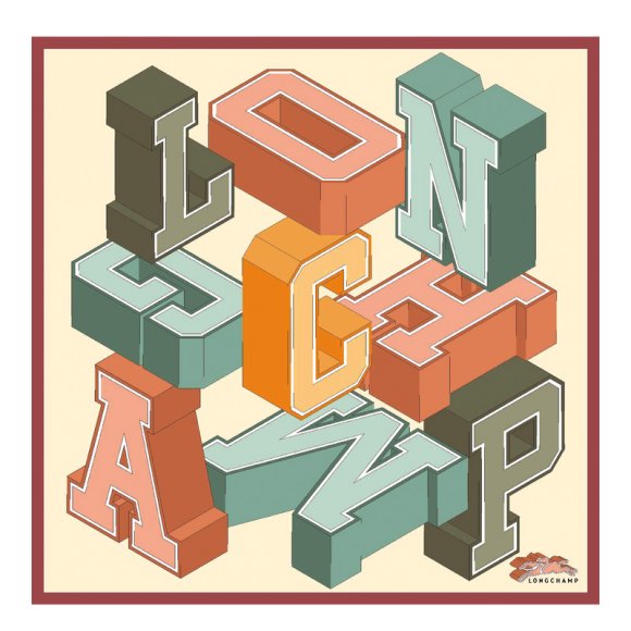 Longchamp |University Seidentuch 70 Sienna – Seide |Sienna