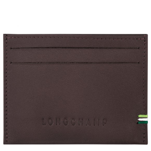Longchamp |sur Seine Kartenetui, Mokka – Leder |Mokka