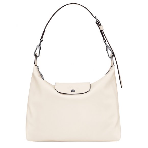 Longchamp |Le Pliage Xtra M Hobo-Tasche Ecru – Leder |Ecru