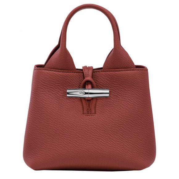 Longchamp |Le Roseau XS Handtasche Kastanienbraun – Leder |Kastanienbraun