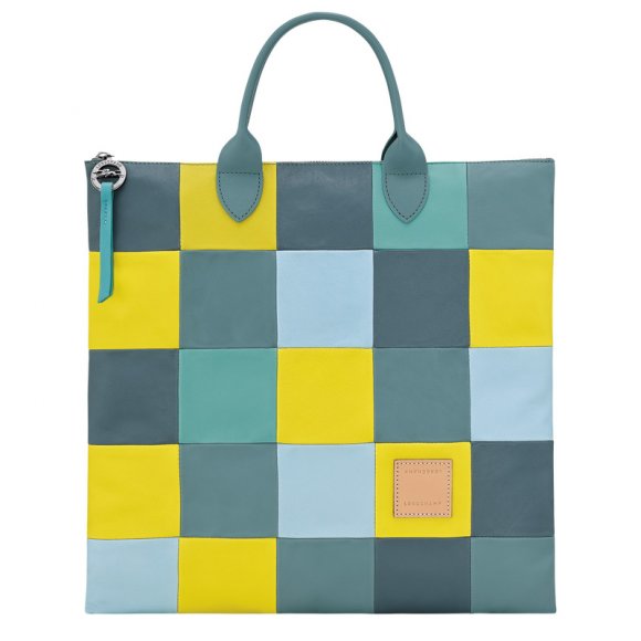 Longchamp |Re-Play L Handtasche Eukalyptus – Leder |Eukalyptus