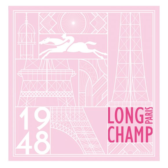 Longchamp |Eiffelturm 1948 Seidenschal 50 Ballerina – SONSTIGES |Ballerina