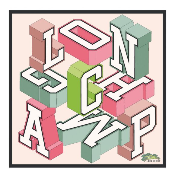 Longchamp |University Seidentuch 70 Nude – Seide |Nude