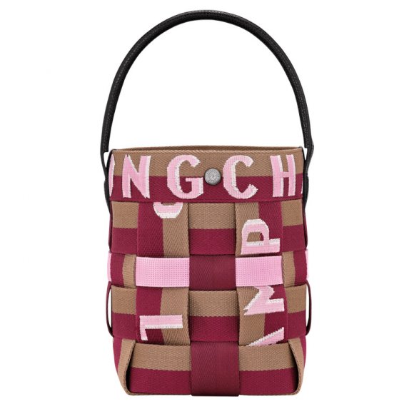 Longchamp |Re-Play XS Beuteltasche Artischocke/Rote Bete – Canvas |Artischocke/Rote Bete