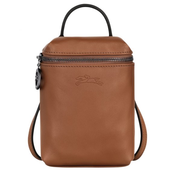 Longchamp |Le Pliage Xtra XS Umhängetasche Cognac – Leder |Cognac