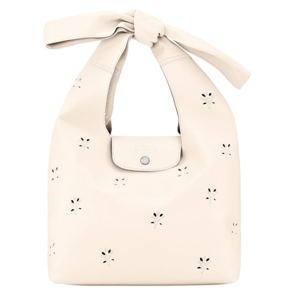 Longchamp |Le Pliage Xtra M Schultertasche Ecru – Leder |Ecru Longchamp |Le Pliage Xtra M Schultertasche Ecru – Leder |Ecru