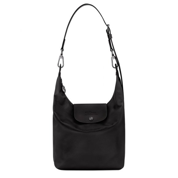 Longchamp |Le Pliage Xtra M Schultertasche Schwarz – Leder |Schwarz