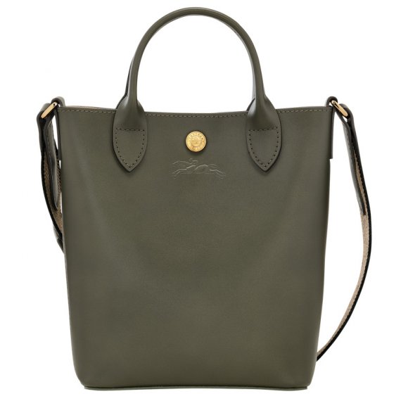 Longchamp |Pure XS Tote Bag Khaki – Leder |Khaki