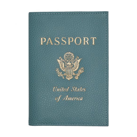 Longchamp |Le Foulonn Reisepasshülle Eukalyptus – Leder |Eukalyptus