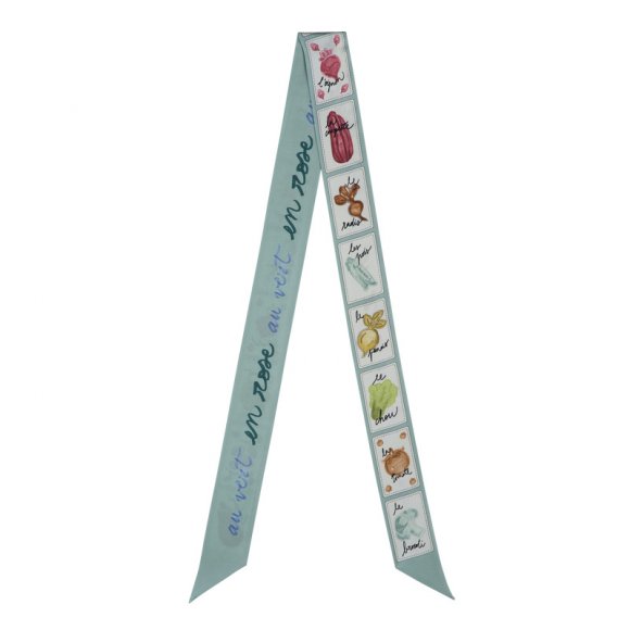 Longchamp |Rosa-grünes Stirnband, Eisenkraut – SONSTIGES |Eisenkraut