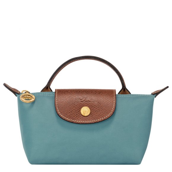 Longchamp |Le Pliage Original Tasche mit Henkel, Eukalyptus – Recyceltes Canvas |Eukalyptus