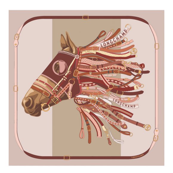 Longchamp |Tte de Cheval Seidenschal 90 Ballerina – SONSTIGES |Ballerina