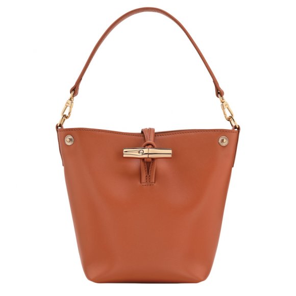 Longchamp |Le Roseau XS Beuteltasche, Rinde – Leder |Rinde