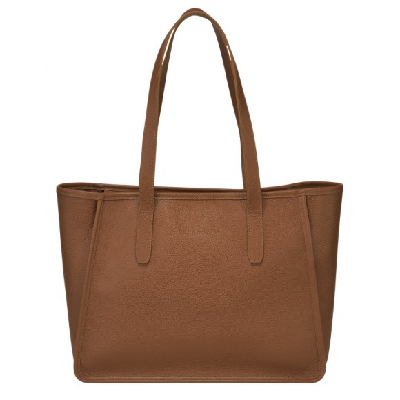 Longchamp |Le Foulonn L Tote Bag Karamell – Leder |Karamell