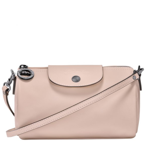 Longchamp |Le Pliage Xtra XS Umhängetasche Nude – Leder |Nude