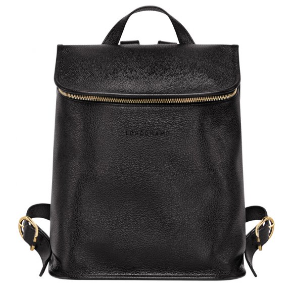 Longchamp |Le Foulonn Rucksack Schwarz – Leder |Schwarz