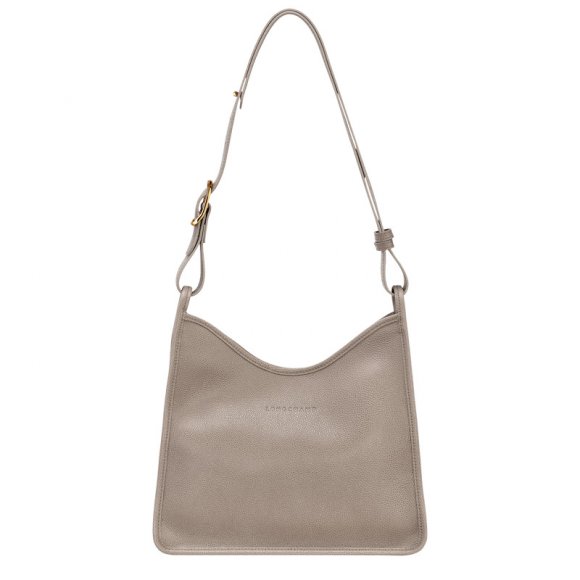 Longchamp |Le Foulonn M Hobo Bag Turteltaube – Leder |Turteltaube