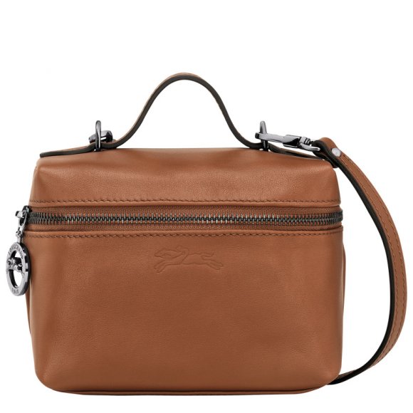 Longchamp |Le Pliage Xtra XS Vanity Cognac – Leder |Cognac