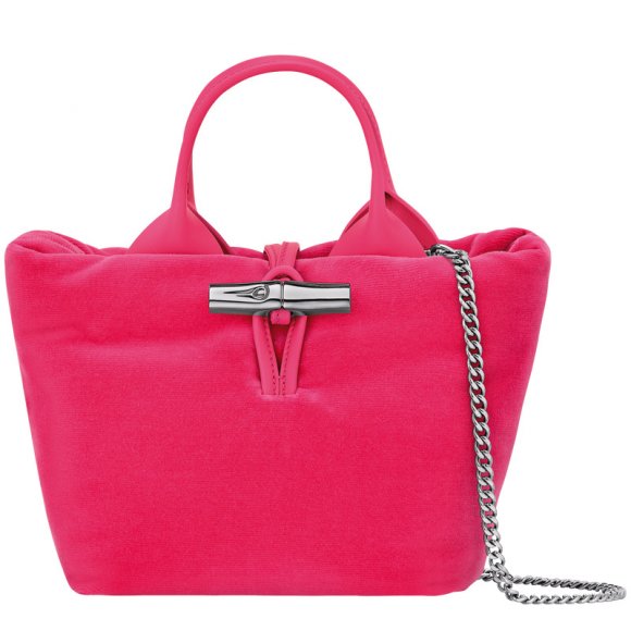 Longchamp |Le Roseau XS Handtasche, Rosa – Canvas |Rosa